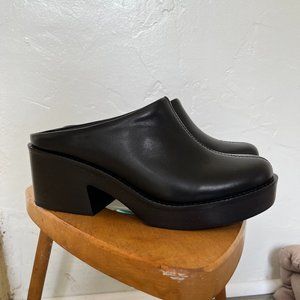 Intentionally Blank Black Tides Clog Mule